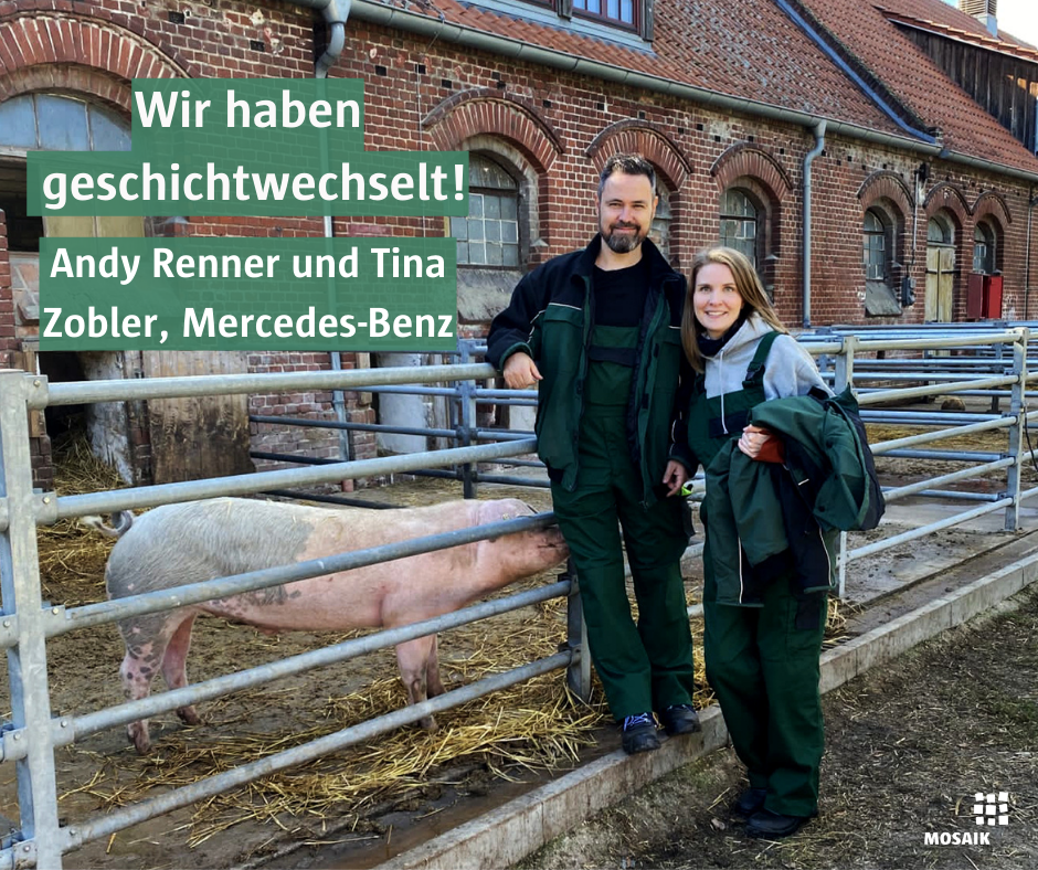 Mercedes-Benz auf dem Ökohof Kuhhorst