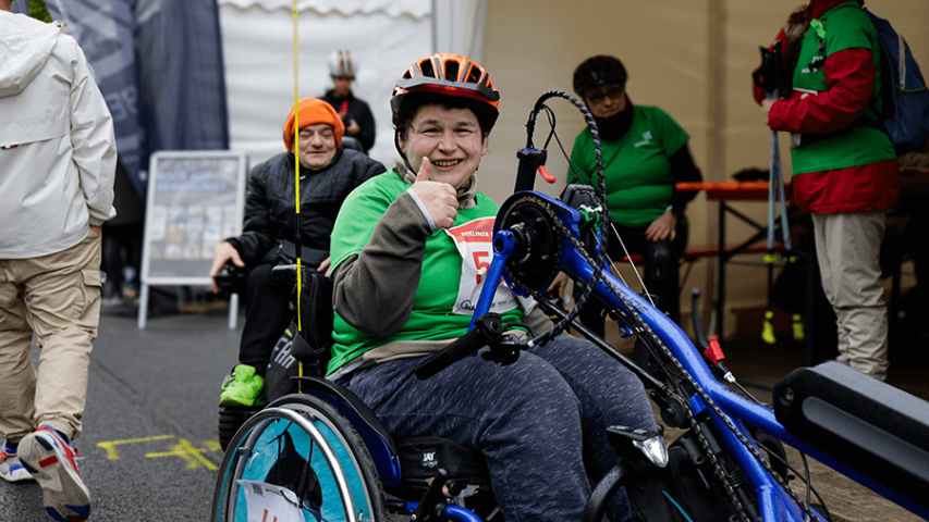 Carola Falkowski startet schon seit vielen Jahren erfolgreich bei den Handbikern